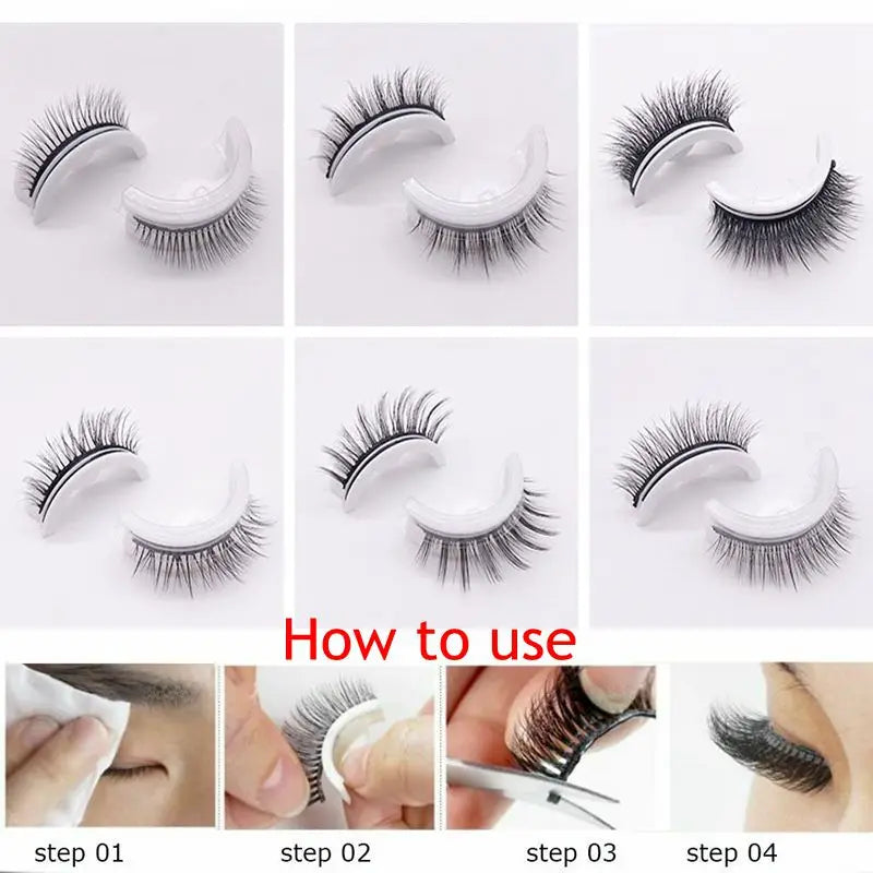 Reusable Self-adhesive False Eyelashes