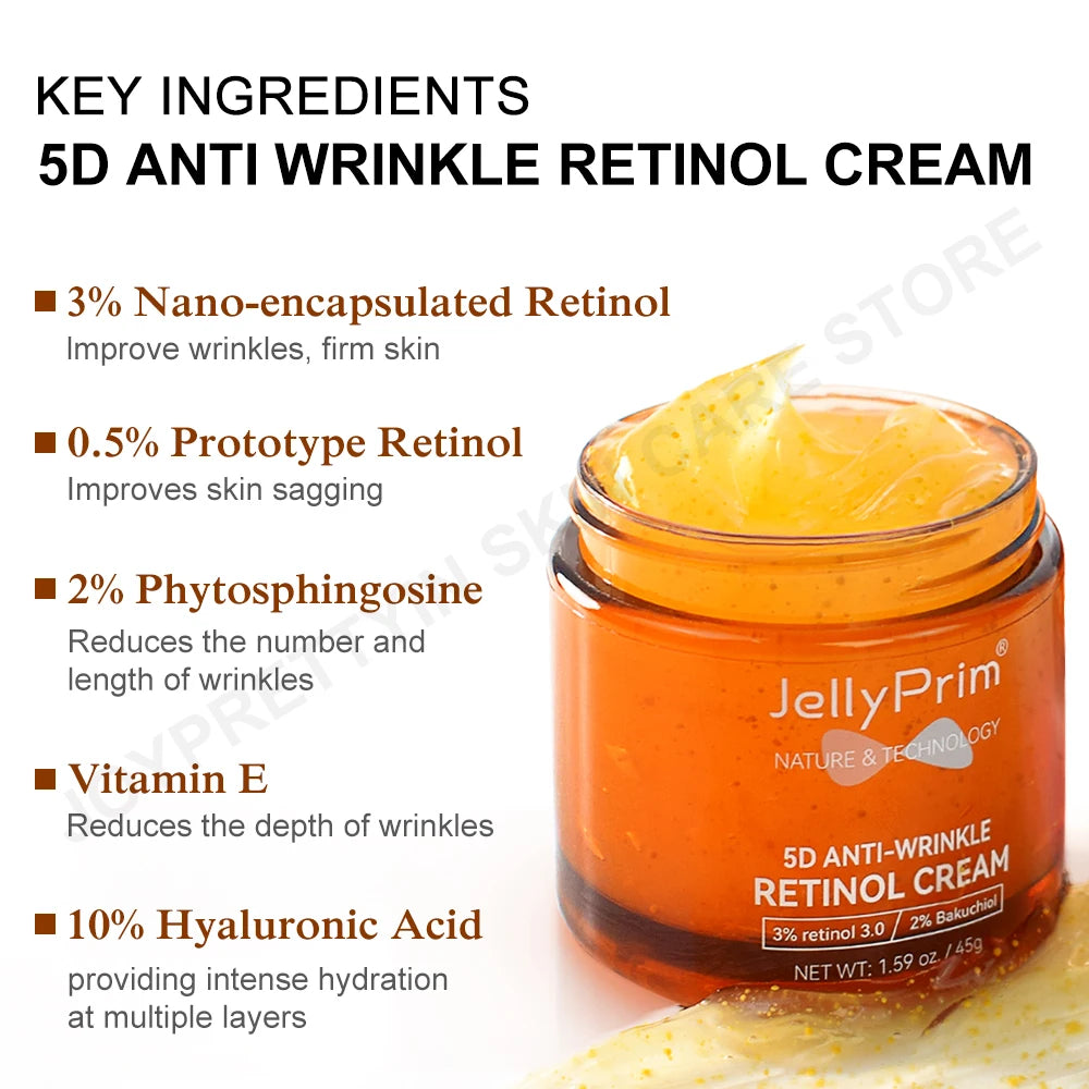 Wrinkle Retinol Face Cream with Vitamin E