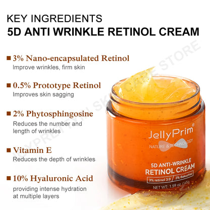 Wrinkle Retinol Face Cream with Vitamin E